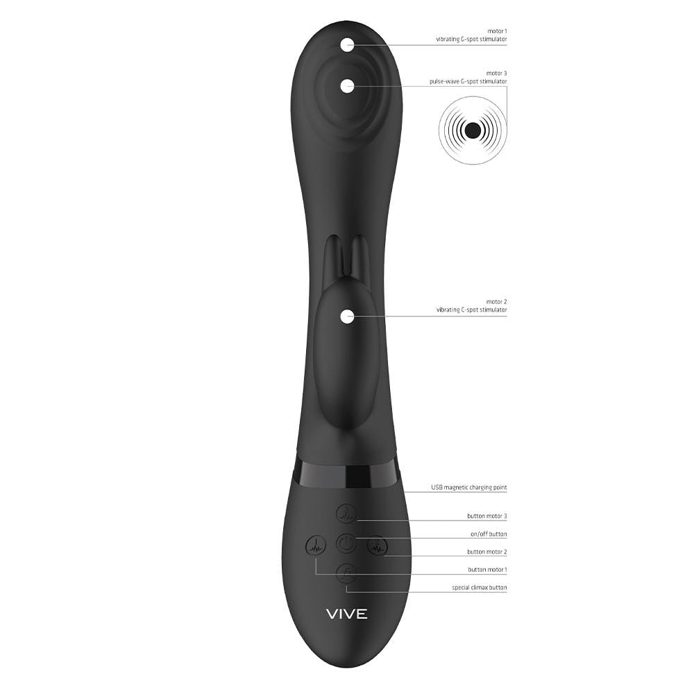 Vive Cato Rabbit Black - Lustly