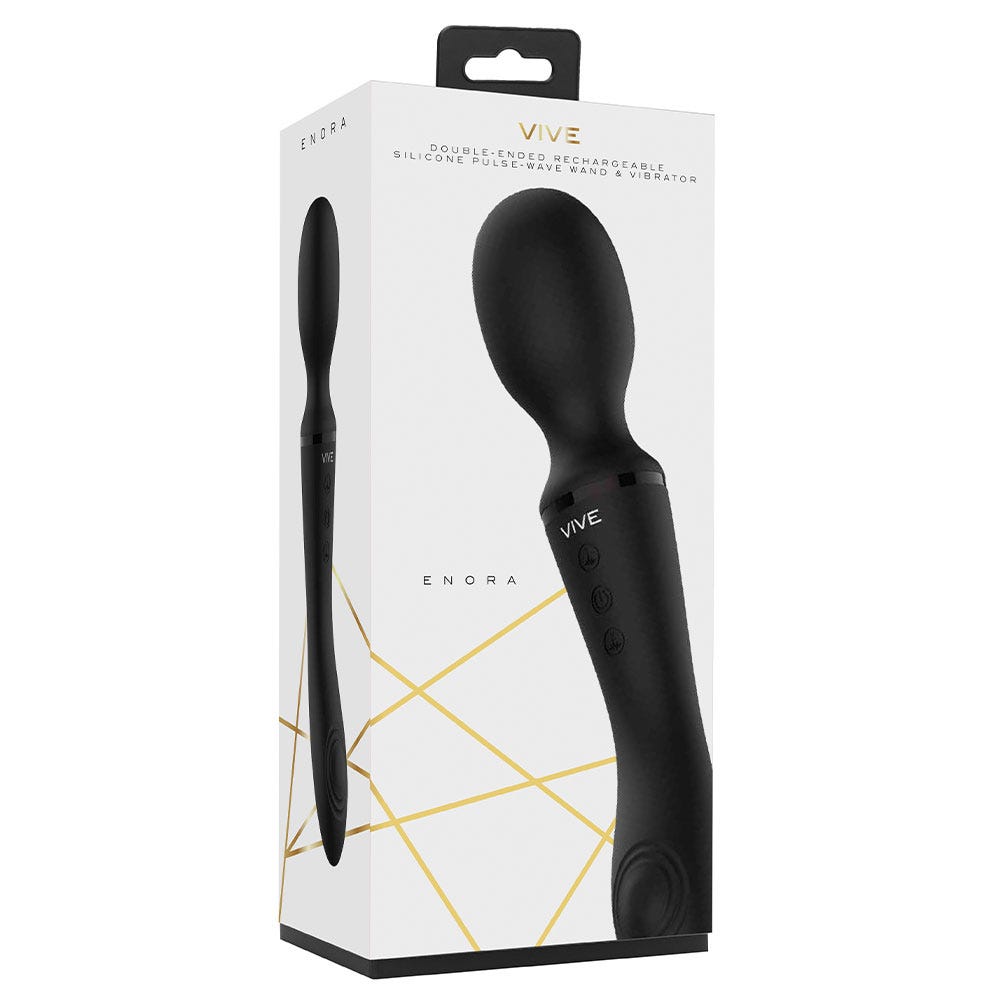 Vive Enora Wand &amp; Vibrator Black