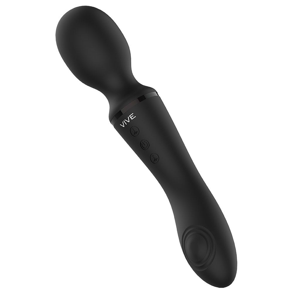 Vive Enora Wand &amp; Vibrator Black - Lustly