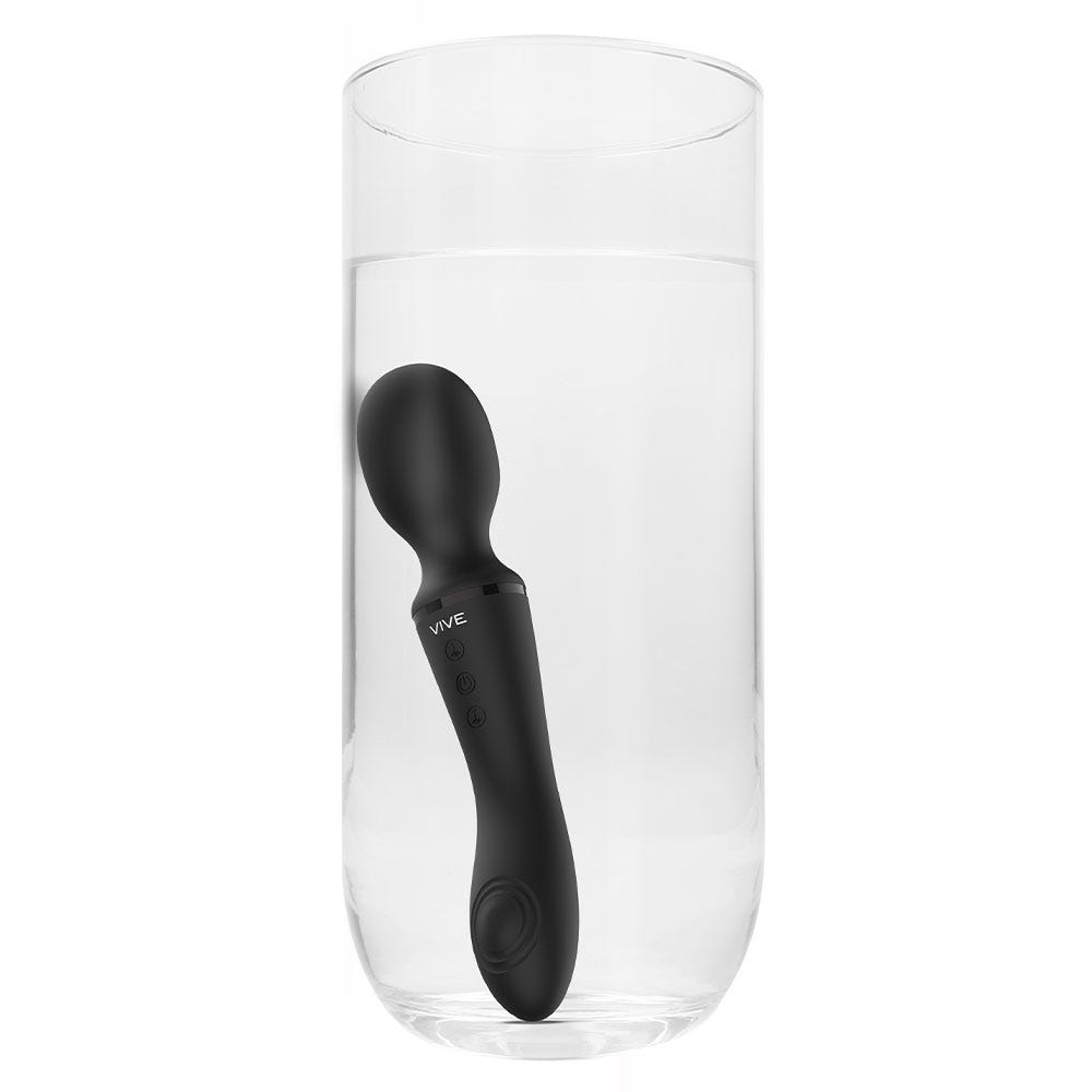 Vive Enora Wand &amp; Vibrator Black - Lustly