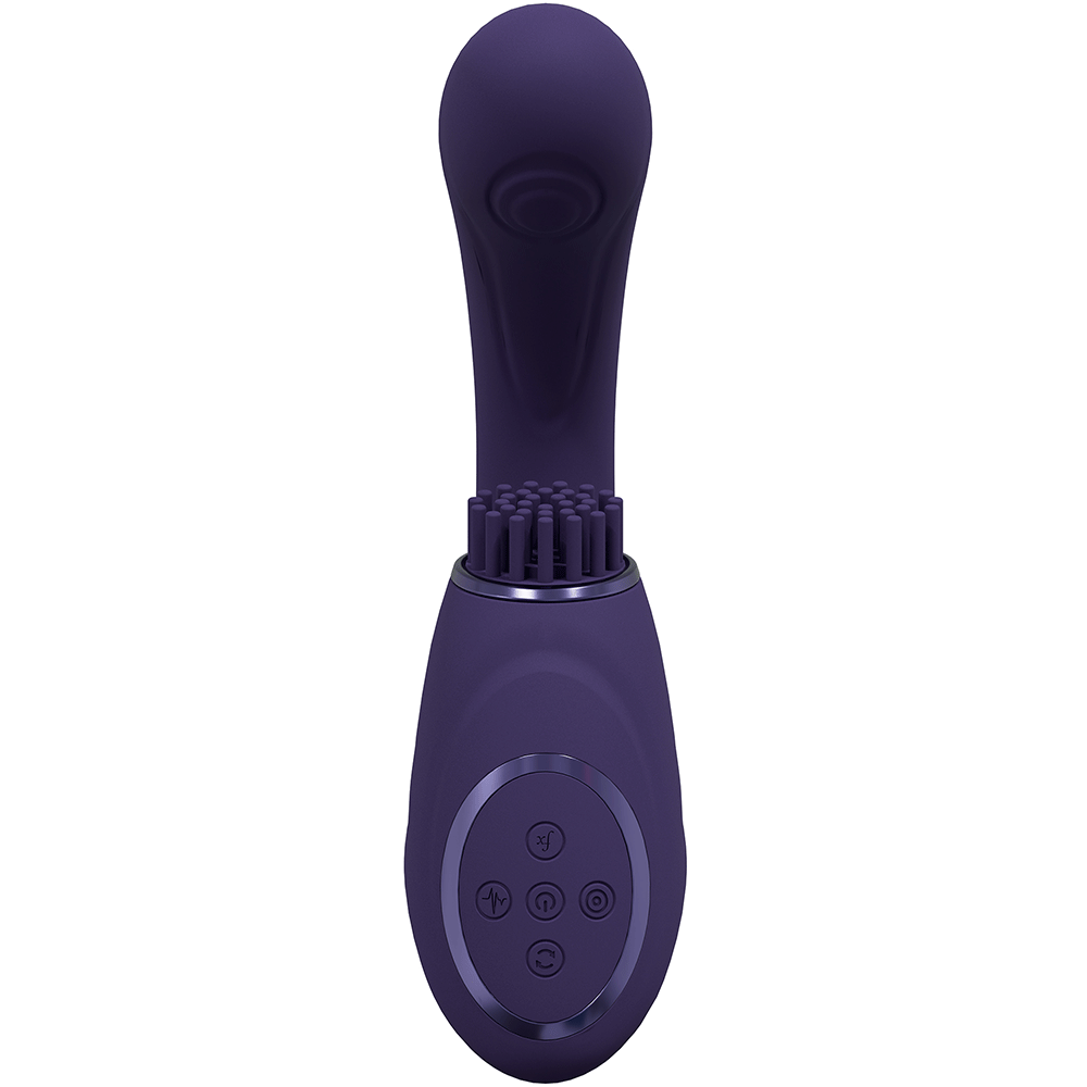 Framsida av VIVE Gen Rabbitvibrator med Borste Lila mot vit bakgrund.