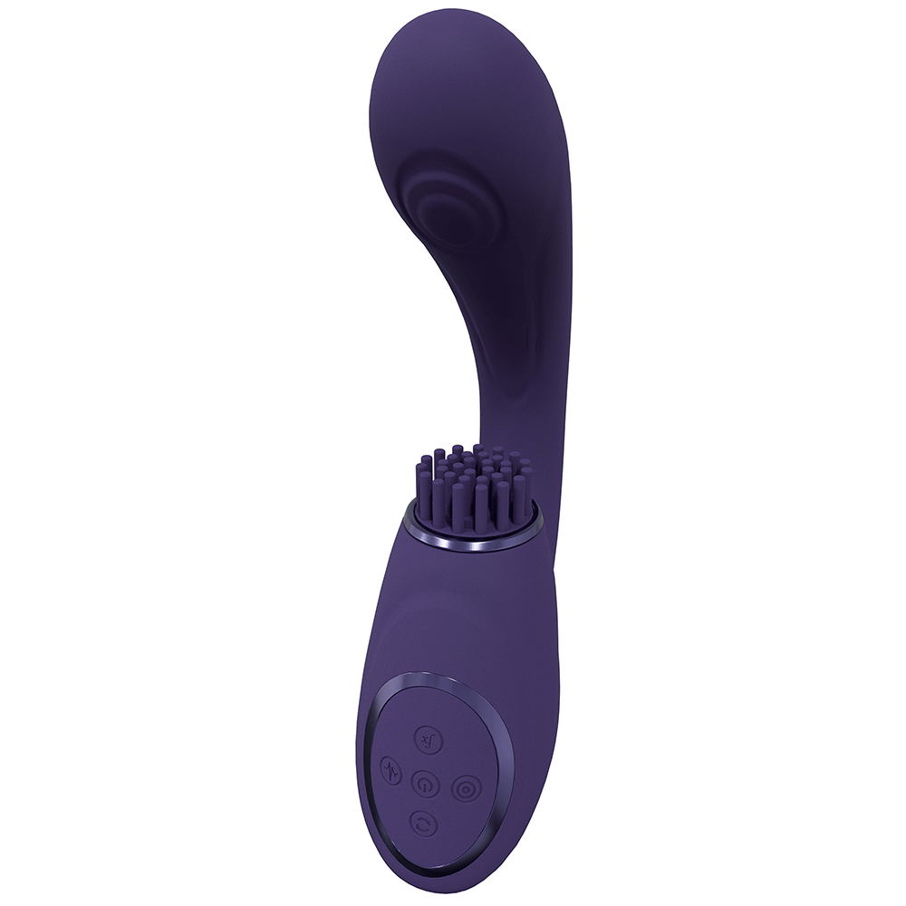 VIVE Gen Rabbitvibrator med Borste Lila ståendes mot vit bakgrund.