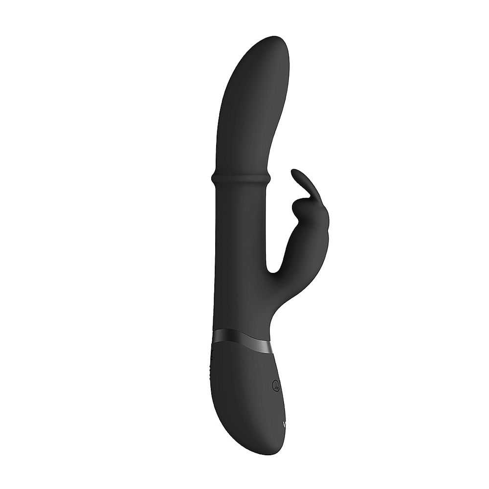 VIVE Halo Ring Rabbit Vibrator Black - Lustly