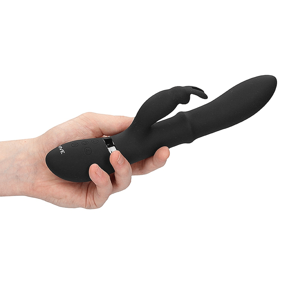 VIVE Halo Ring Rabbit Vibrator Black - Lustly