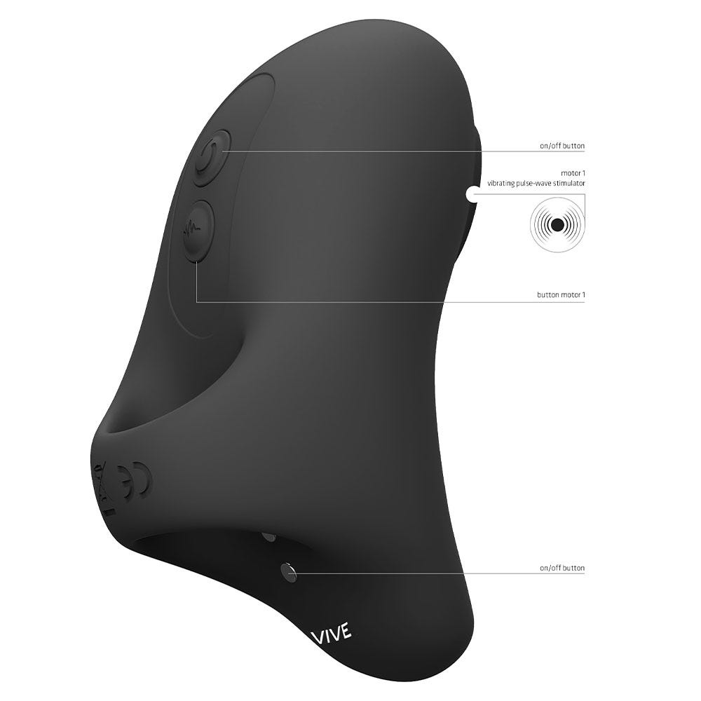 Vive Hana Black Fingervibrator - Lustly