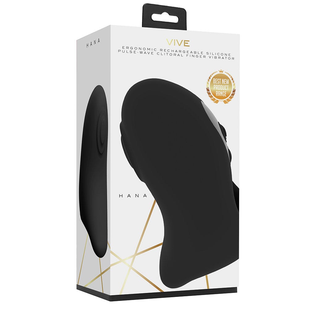 Vive Hana Black Fingervibrator - Lustly