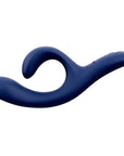 We-Vibe Nova 2 Rabbitvibrator Midnight Blue liggandes mot vit bakgrund.