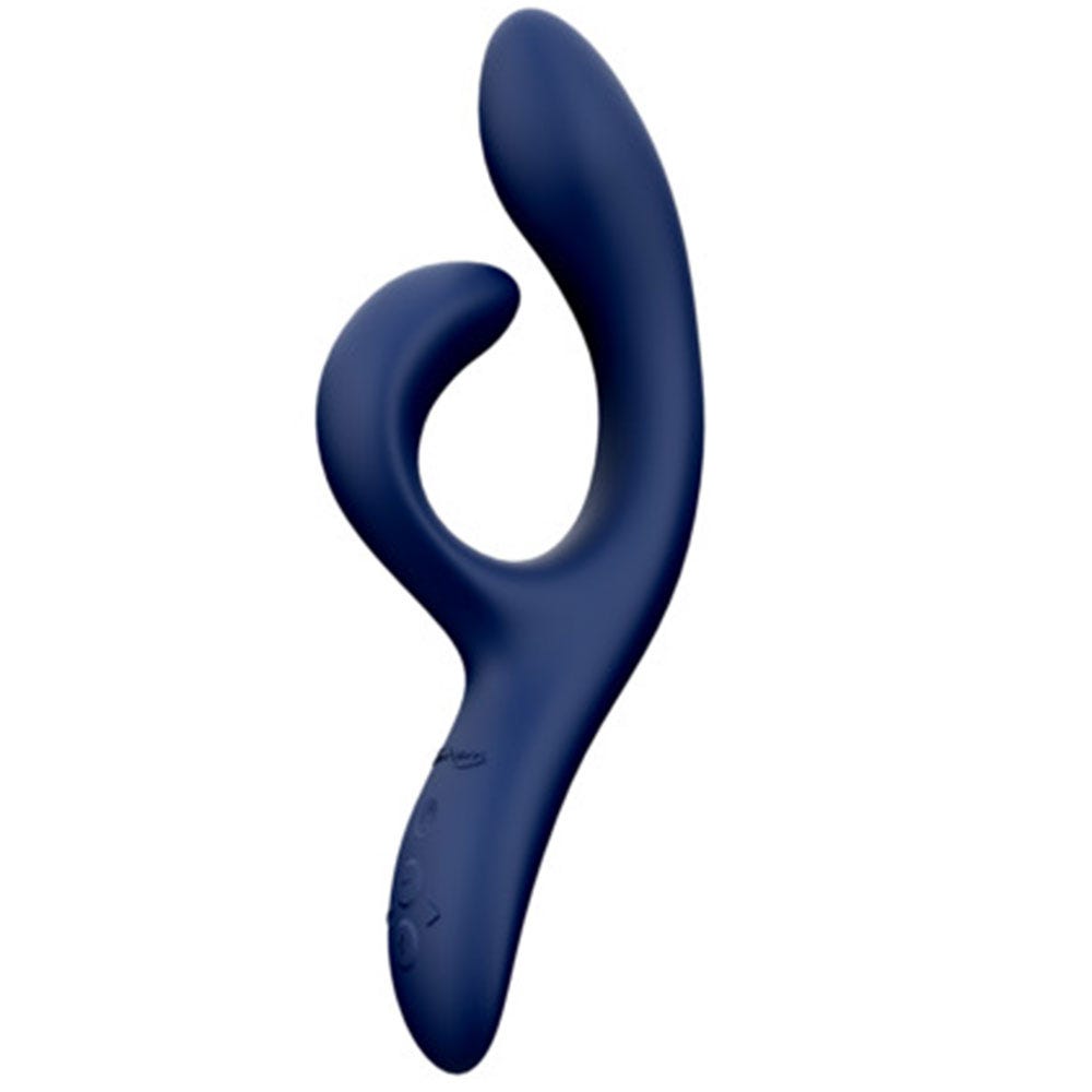 We-Vibe Nova 2 Rabbitvibrator Midnight Blue mot vit bakgrund.