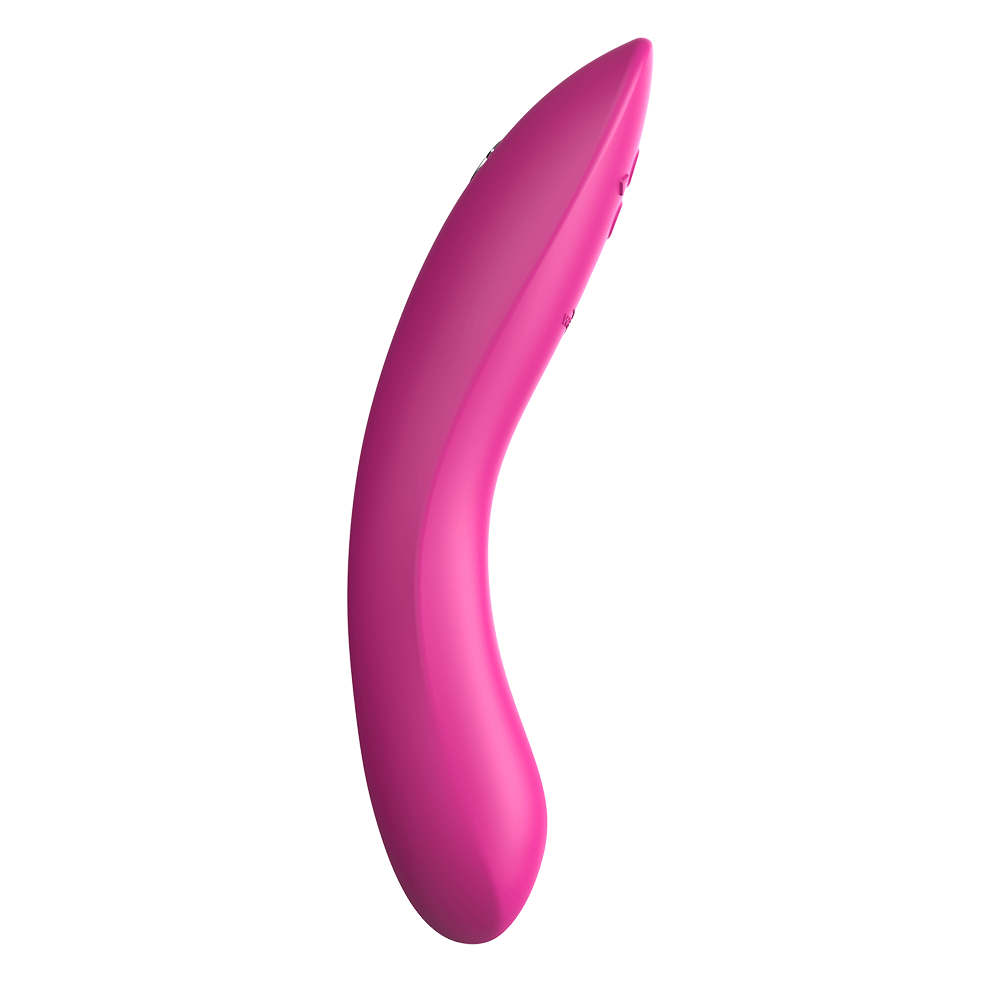 We-vibe Rave 2 Fuchsia sidvinkel mot vit bakgrund.