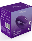 förpackning till We-vibe Sync 2 Purple. Lila låda med vita detaljer och produkten på paketet. 