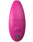 Ovansidan av We-vibe Sync Appstyrd Parvibrator med logga och en knapp. Vit bakgrund.