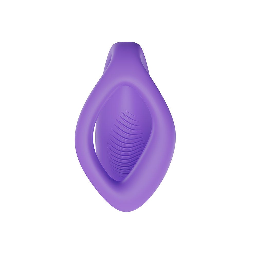 Undersida av We-vibe Sync O Light Purple mot vit bakgrund.