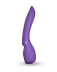 Sidovy av We-Vibe Wand 2 Purple, ergonomisk och slimmad för enkel hantering.