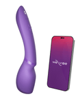 We-Vibe Wand 2 Purple kopplad till app, appkompatibel för personlig styrning och vibrationsmönster.