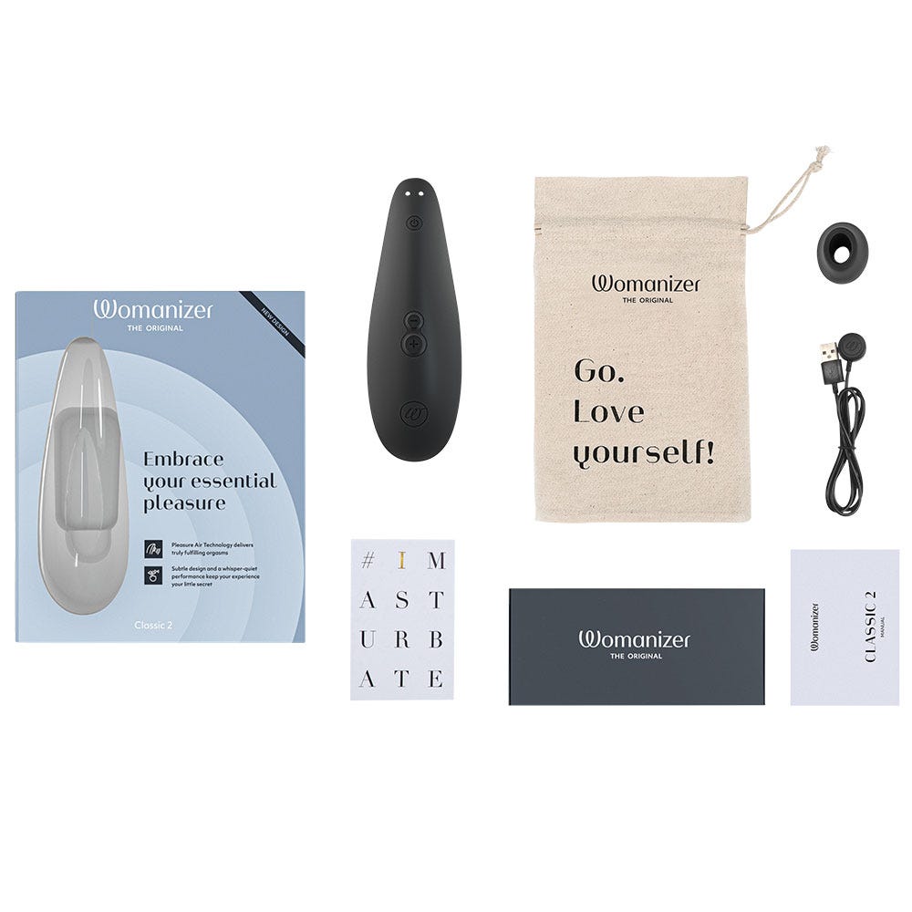 Womanizer Classic 2 Black Lufttrycksvibrator - Lustly