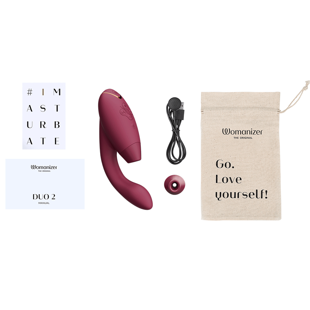 Womanizer Duo 2 Bordeaux Rabbit Lufttrycksvibrator