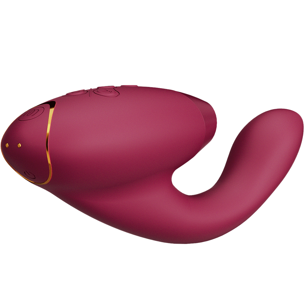 Womanizer Duo 2 Bordeaux Rabbit Lufttrycksvibrator - Lustly