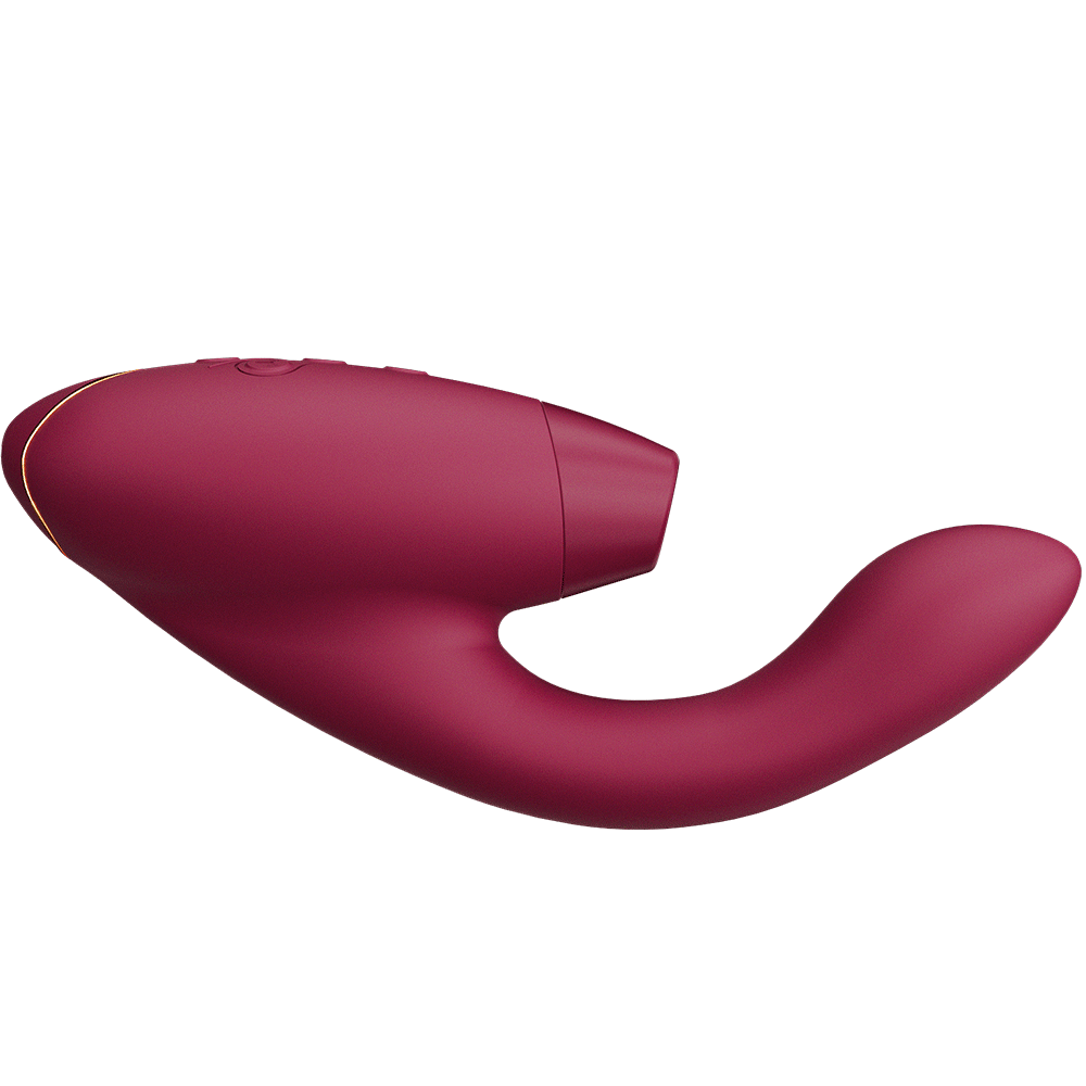 Womanizer Duo 2 Bordeaux lufttrycksvibrator från sidan