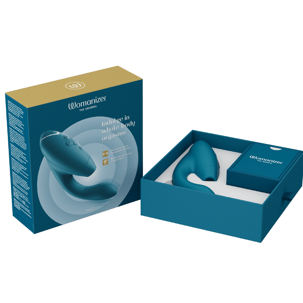 Womanizer Duo 2 Petrol Rabbit Lufttrycksvibrator - Lustly