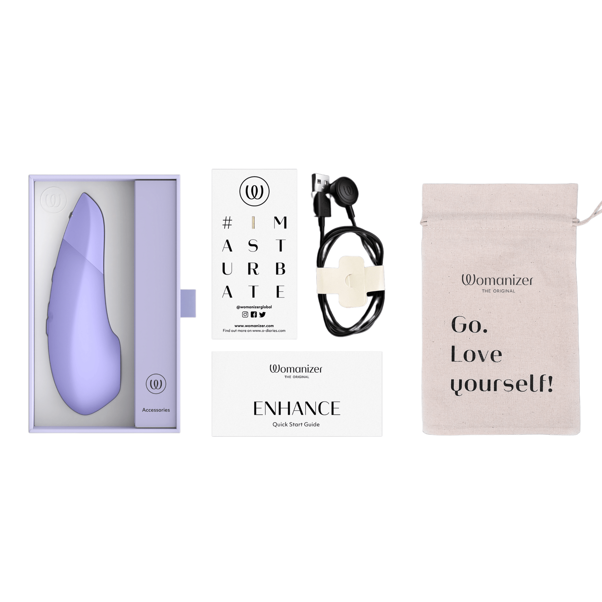 Womanizer Enhance Lilac Lufttrycksvibrator - Lustly