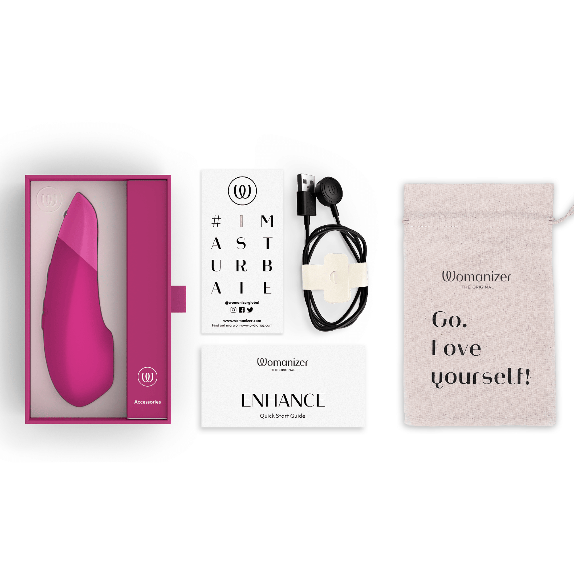 Womanizer Enhance Pink Lufttrycksvibrator - Lustly