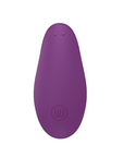 Baksida av Womanizer Liberty 2 Purple mot vit bakgrund.