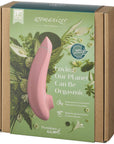 Womanizer Premium Eco Rose klimatsmart lufttrycksvibrator. Låda med texten "Loving our planet can be orgasmic"