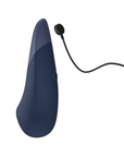 Womanizer Vibe Dark Blue Klitorisvibrator och laddare.