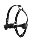 XTREME Head Harness with Solid Ball Gag mot vit bakgrund.