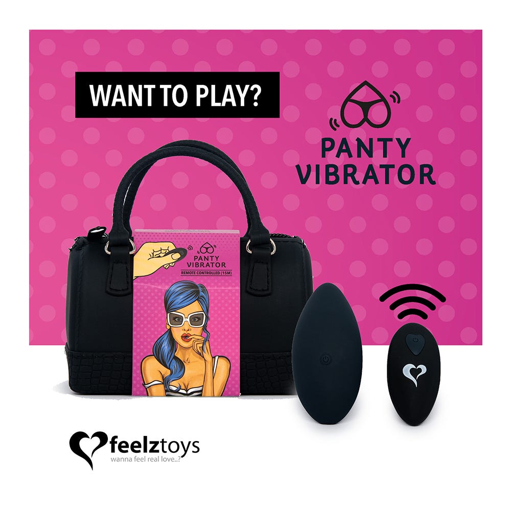 Panty Vibe Remote Controlled Vibrator Black